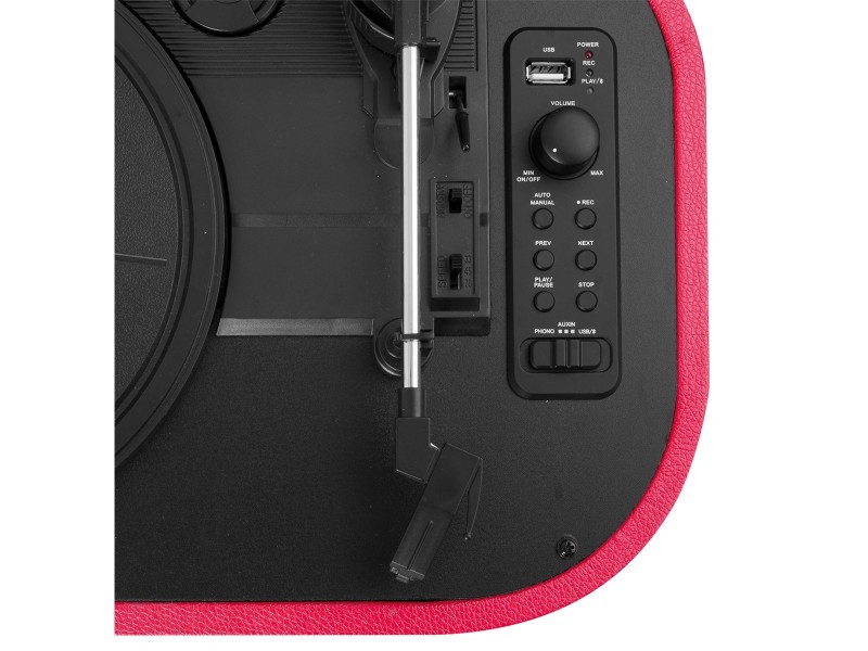 Giradischi Portatile Sally MP3 USB Bluetooth TREVI TT 1020 BT Rosso