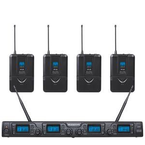 ZZIPP TXZZ642 SET RADIOMICROFONO CON 4 ARCHETTI UHF 16 CANALI