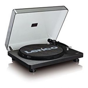 Lenco L 30 BK Giradischi USB Trazione Cinghia Legno Nero