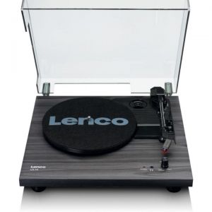 LENCO LS 10 BK GIRADISCHI AMPLIFICATO CON ALTOPARLANTI INCORPORATI LEGNO NERO