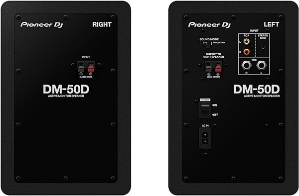 PIONEER DJ DM 50D Black COPPIA DI MONITOR DESKTOP 50W