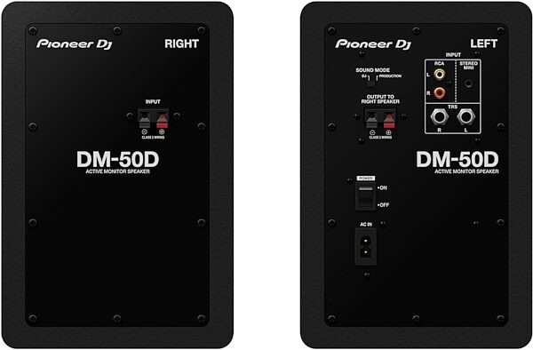 PIONEER DJ DM 50D White - COPPIA DI MONITOR DESKTOP 50W