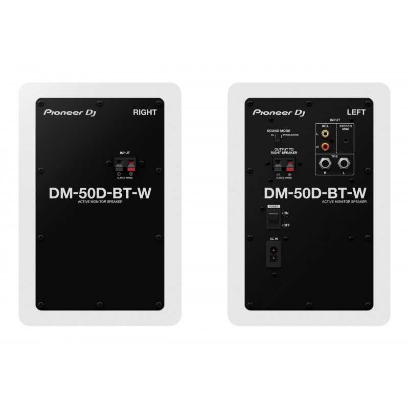 PIONEER DJ DM 50D BT W WHITE COPPIA MONITOR