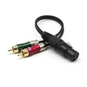 Sdoppiatore XLR  Cavo Patch XLR Femmina a 2 RCA maschio Adattatore Cavo 30cm