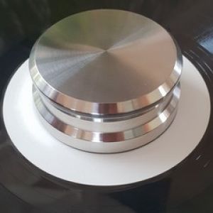 VINYL RECORD STABILIZER SILVER METAL - CLAMP