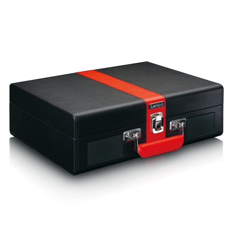 LENCO CLASSIC PHONO TT-110 BLACK RED