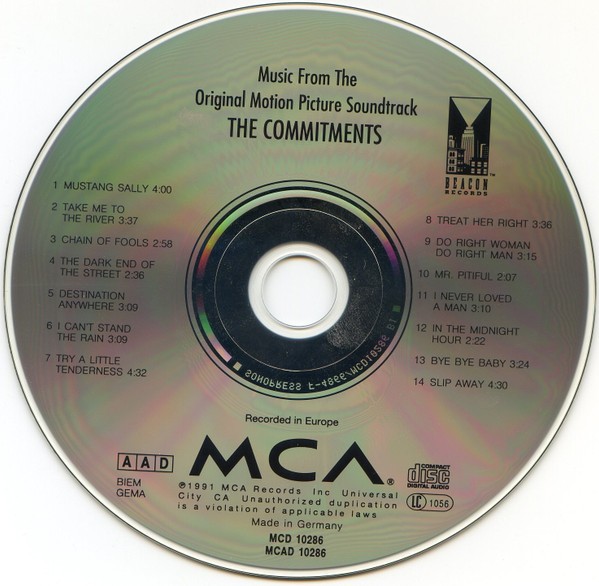 The Commitments (Original Motion Picture Soundtrack) ( USATO )