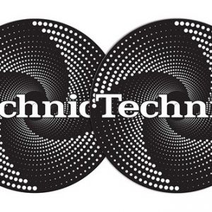2x Slipmats - Technics - Funnel White