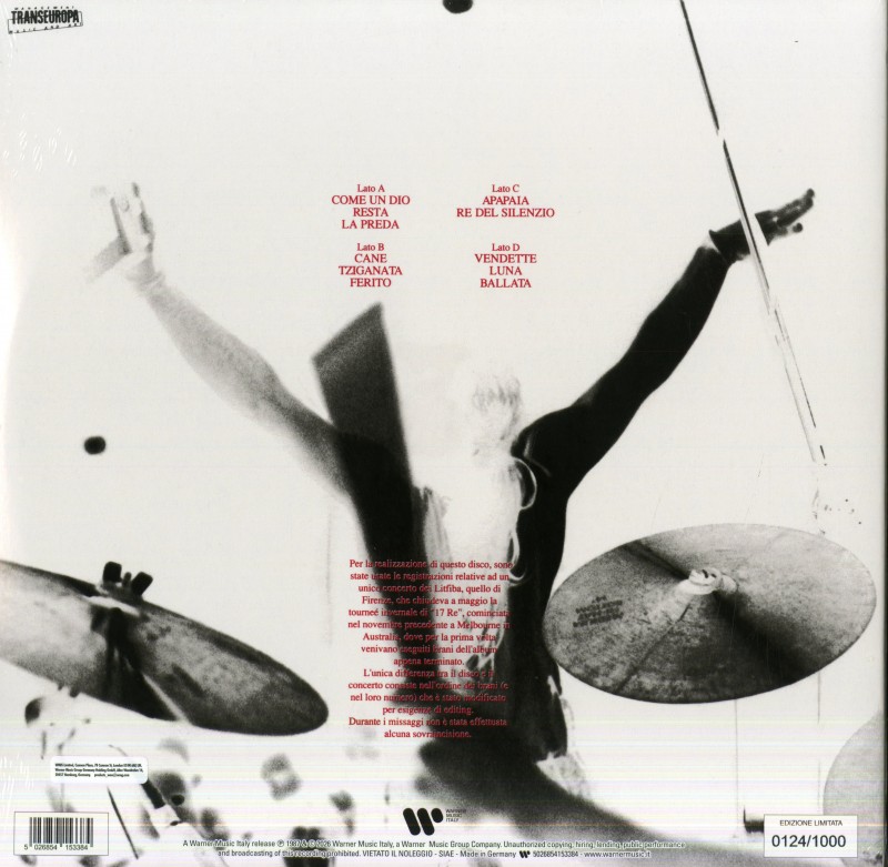 12/5/87 (Aprite I Vostri Occhi) 2XLP ROSSO MARMORIZZATO