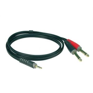 Klotz Cables AY5-0200 CavoMini Jack 3,5mm/2 Jack 6,35mm 2m