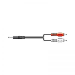 Vonyx CX400-2 Cable 3.5St.-2RCA M 2.5mBlk