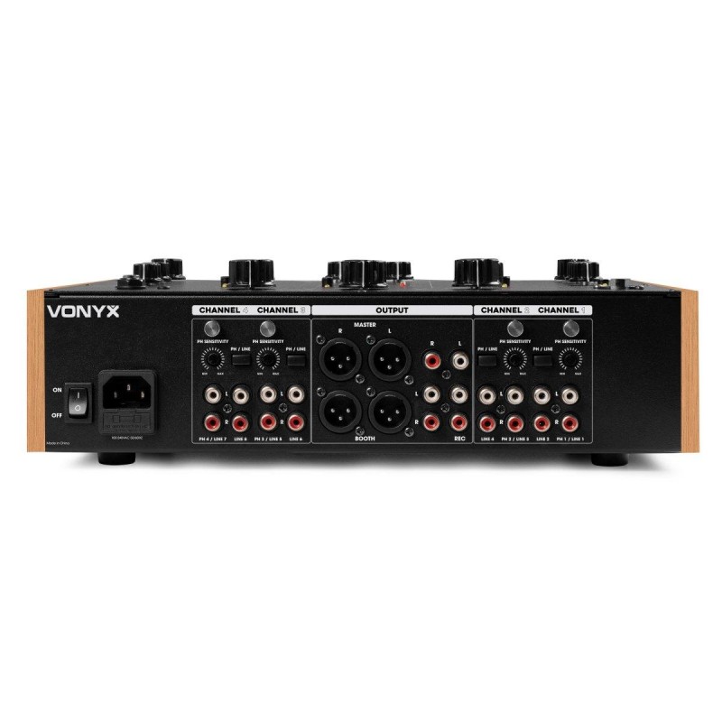 Vonyx VDJ270 DJ Rotary Mixer 4ch BT